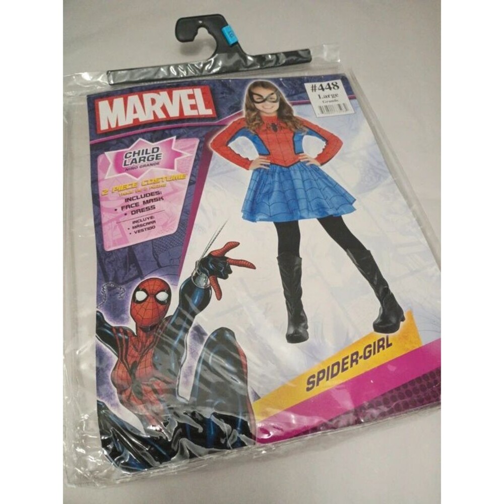 Spider- Child Girl Large Costume